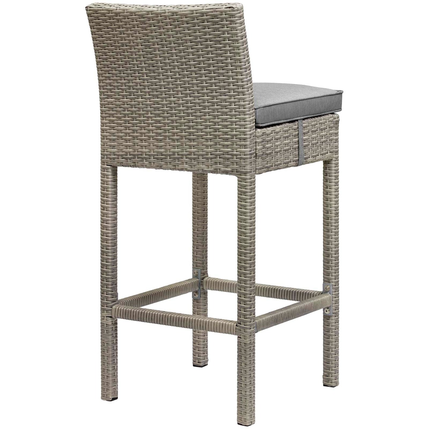 Conduit Outdoor Patio Wicker Rattan Bar Stool Set of 4 by Modway