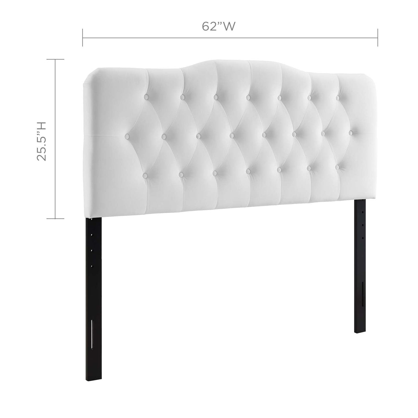 Annabel Diamond Tufted Performance Velvet Queen Headboard by Modway