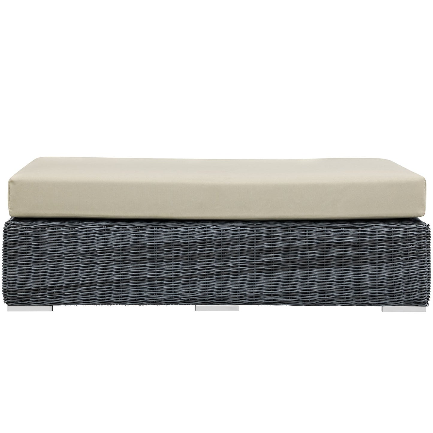 Summon Outdoor Patio Sunbrella¨ Rectangle Ottoman by Modway