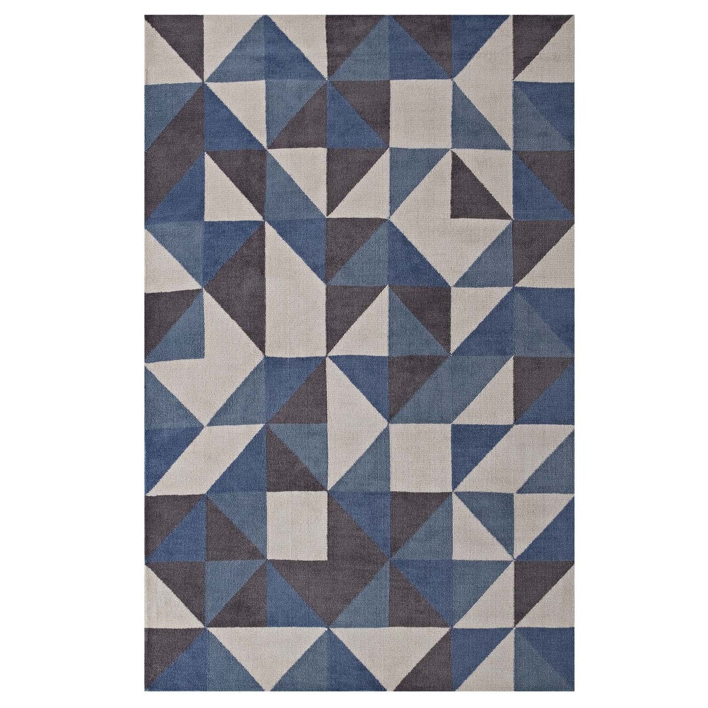 Kahula Geometric Triangle Mosaic 5x8 Area Rug by Modway