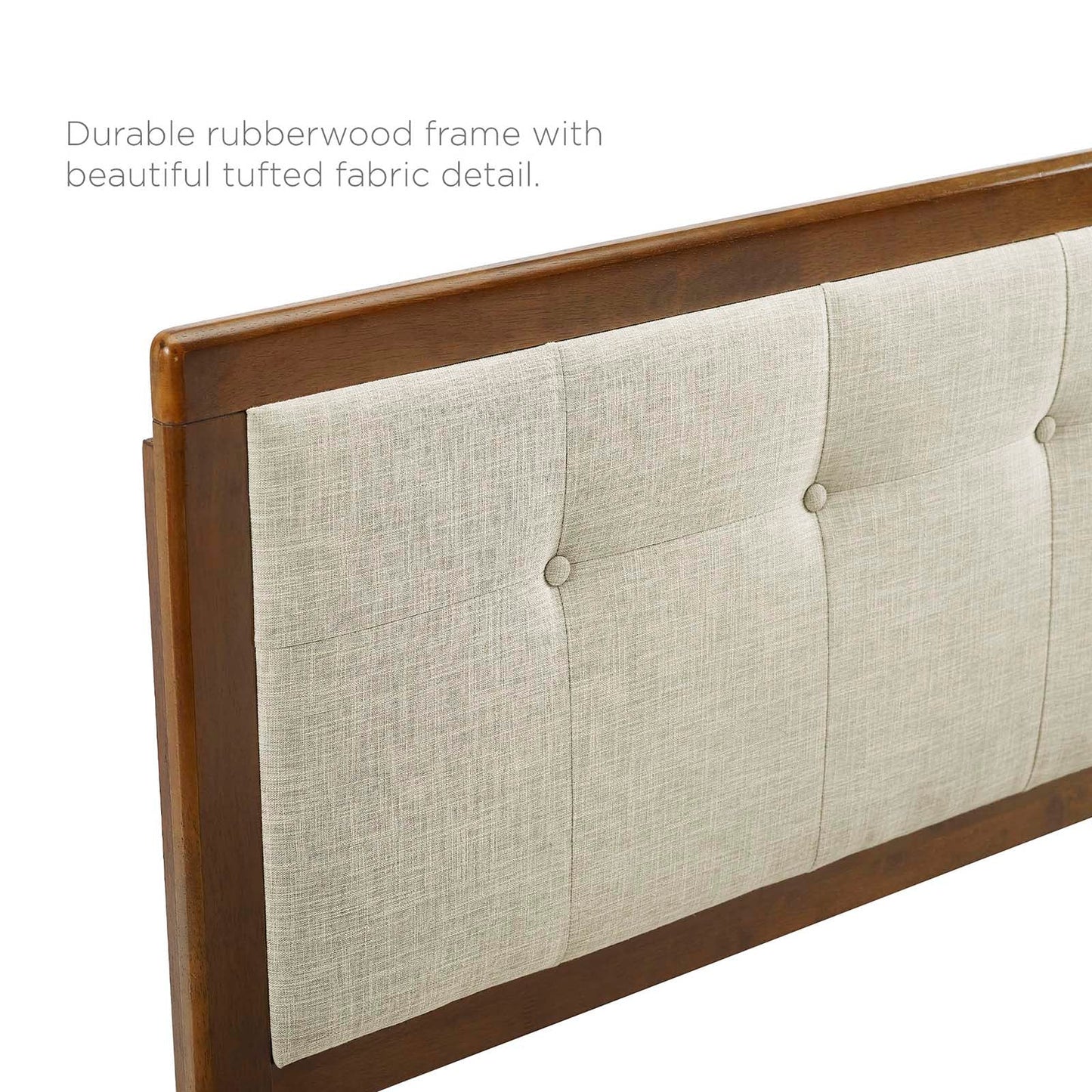 Willow Wood Queen Platform Bed With Angular Frame by Modway