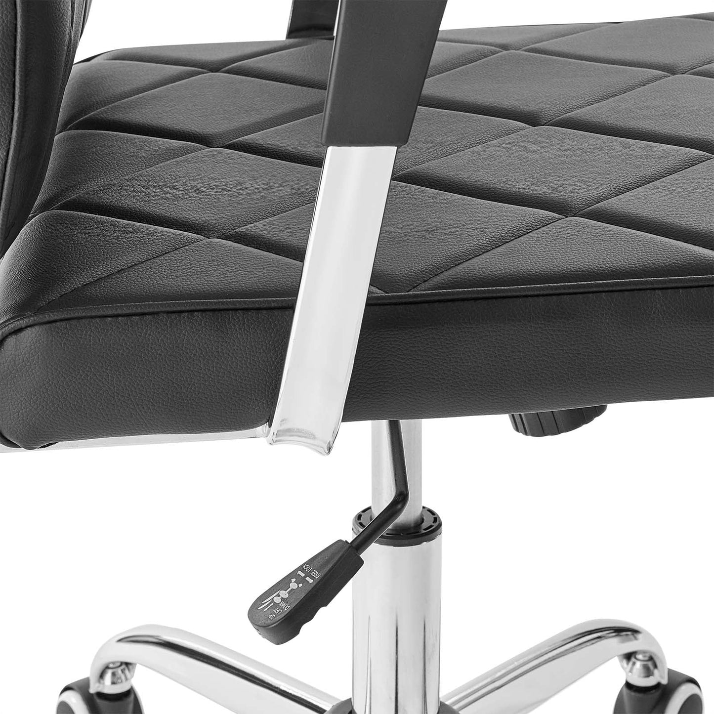 Lattice Vinyl Office Chair by Modway