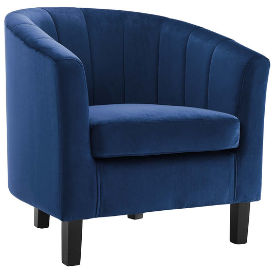 Prospect Channel Tufted Performance Velvet Armchair Set of 2 by Modway