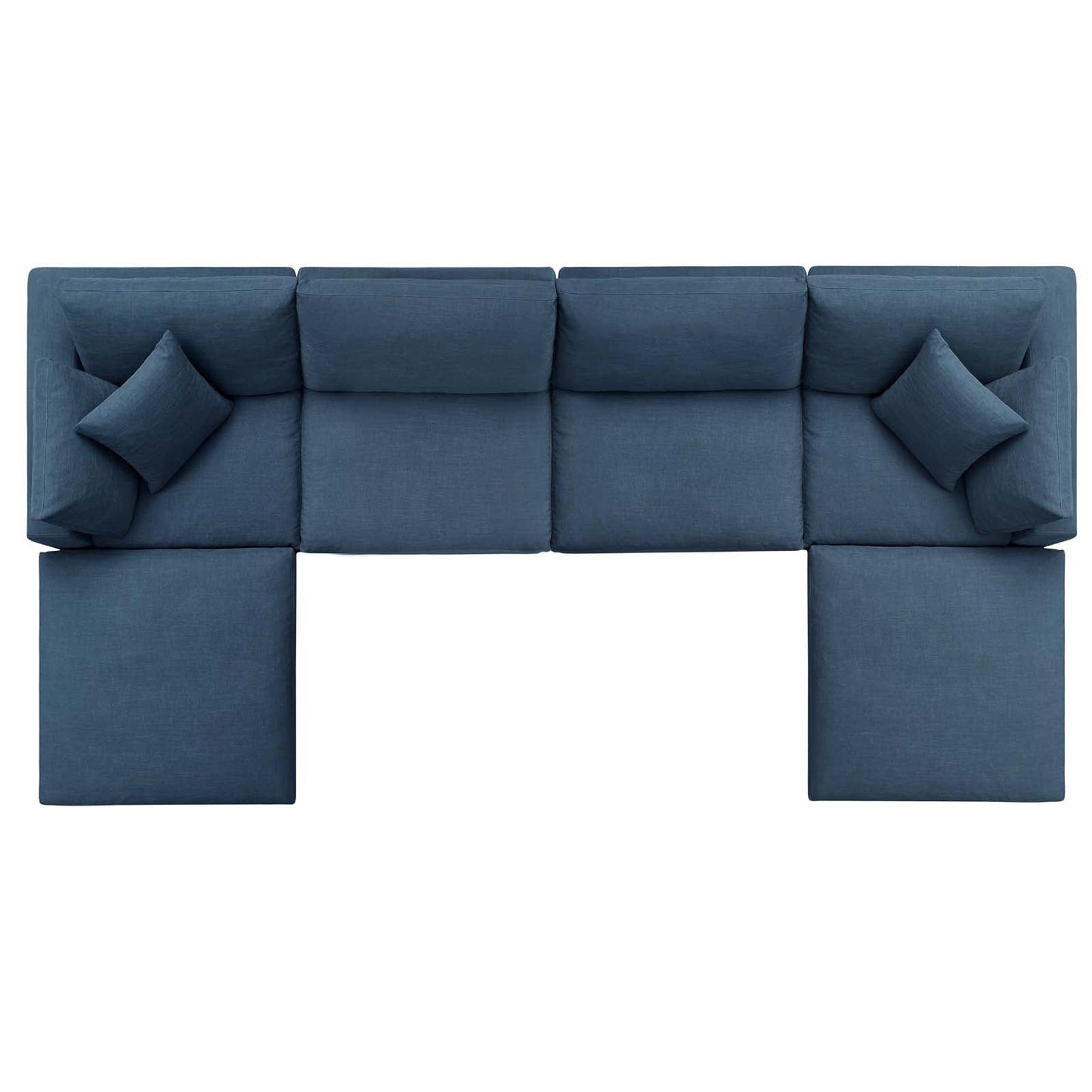 Commix 6-Piece Down Filled Overstuffed Sectional Sofa by Modway