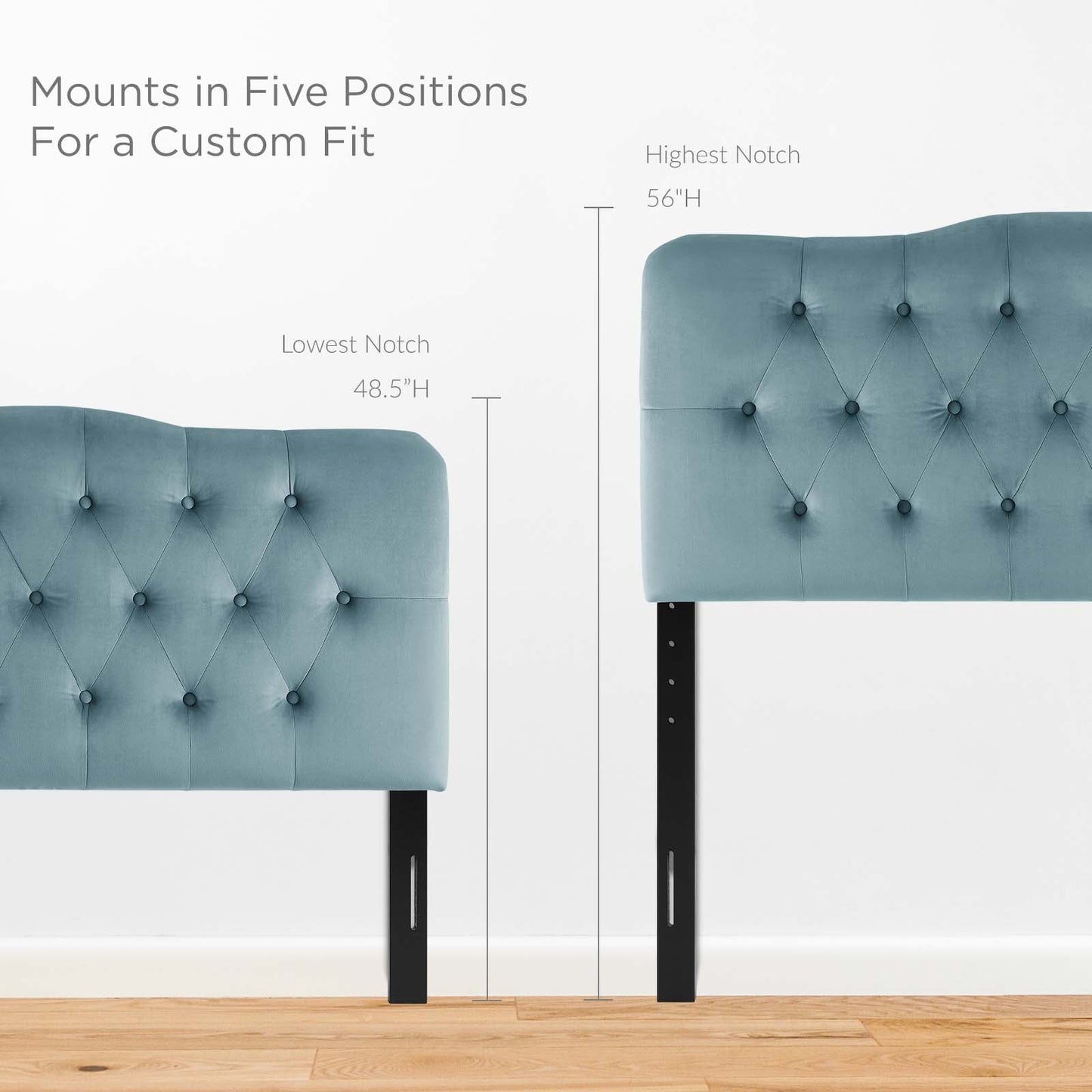 Annabel Diamond Tufted Performance Velvet Full Headboard by Modway