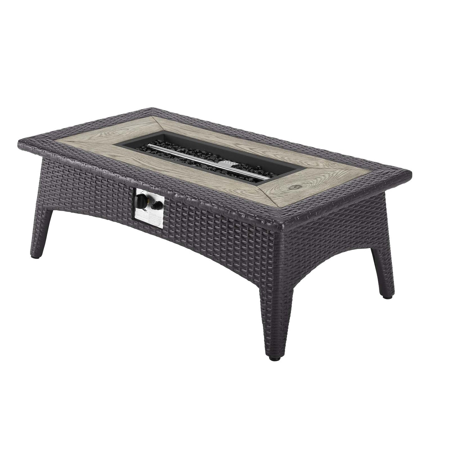 Convene 4 Piece Set Outdoor Patio with Fire Pit by Modway