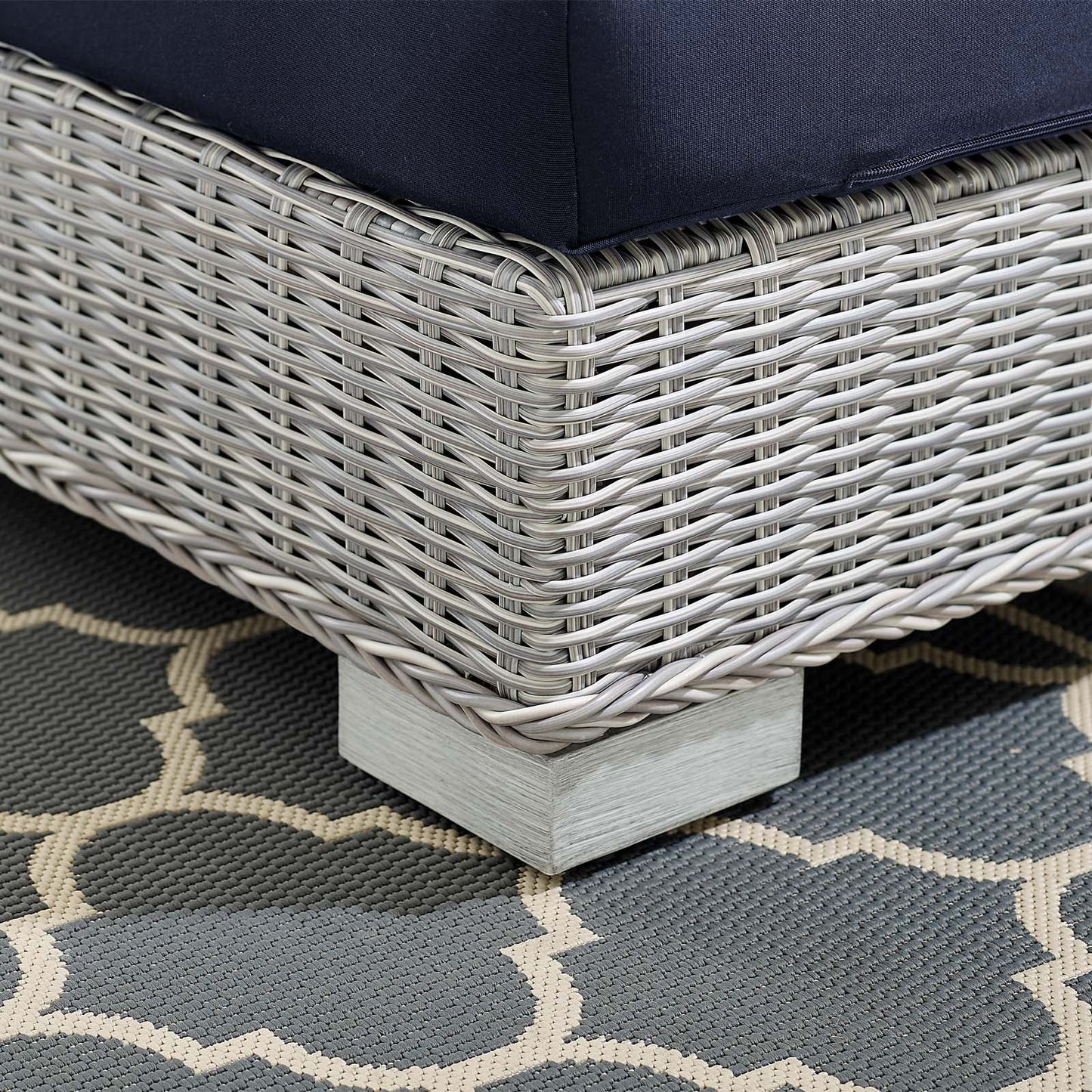 Conway Sunbrella¨ Outdoor Patio Wicker Rattan Left-Arm Chair by Modway