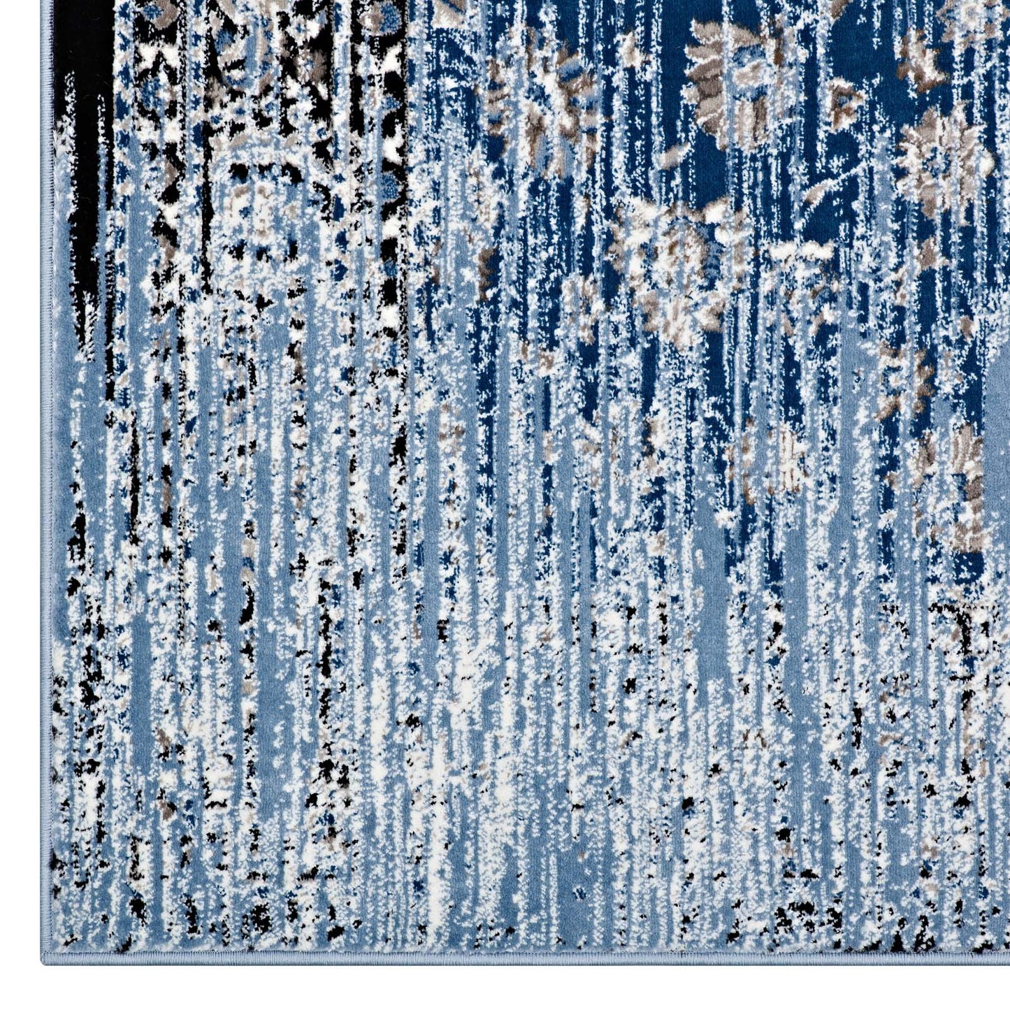 Chiara Distressed Floral Lattice Contemporary 5x8 Area Rug by Modway