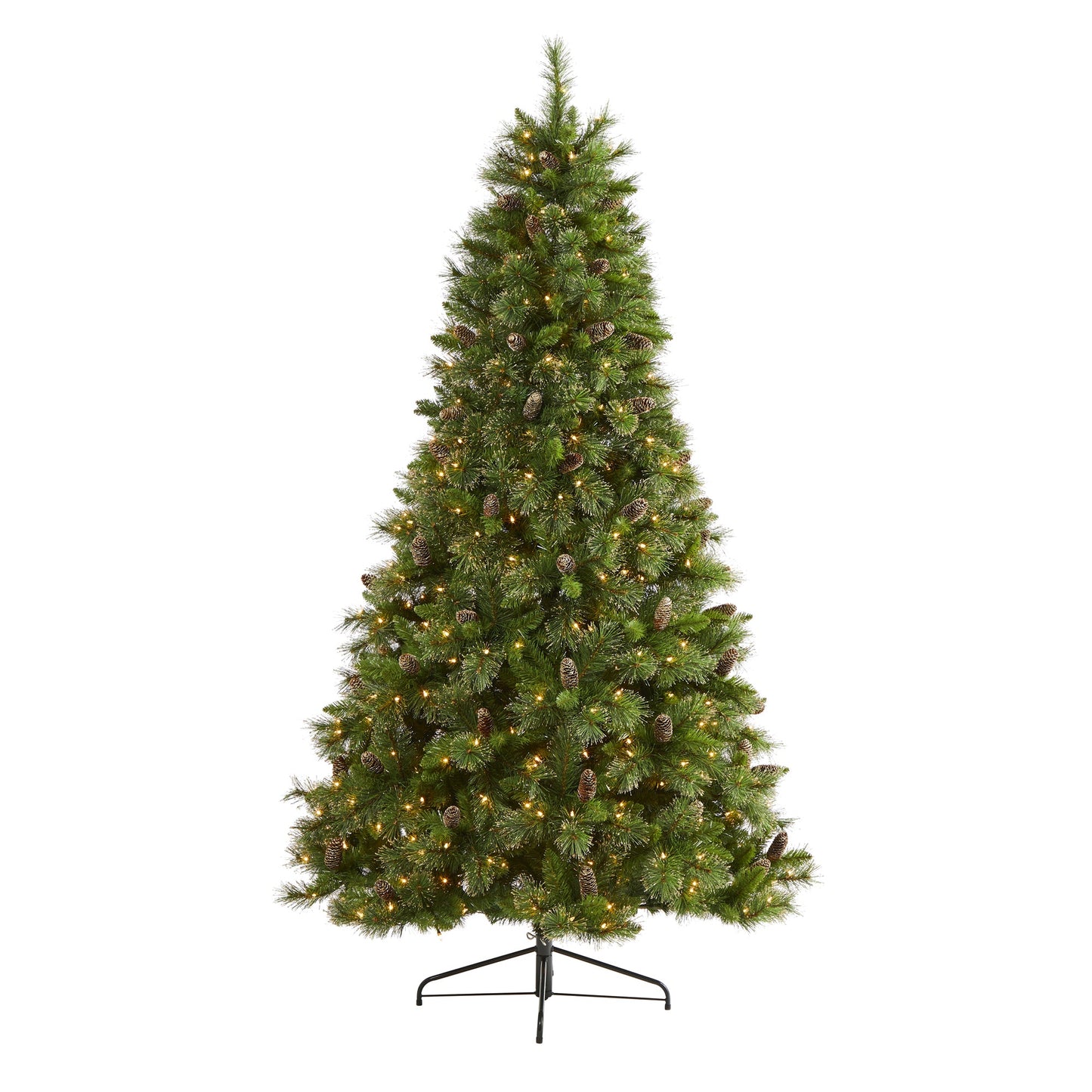7.5' Golden Tip Washington Pine Artificial Christmas Tree w/ 600 Clear Lights