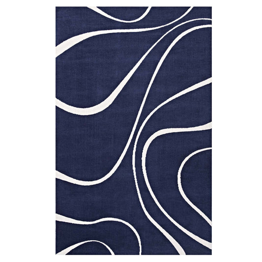 Therese Abstract Swirl 5x8 Area Rug by Modway