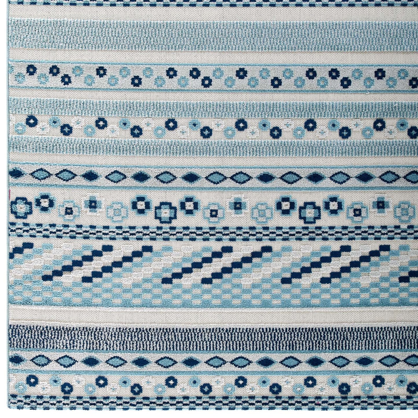 Reflect Cadhla Vintage Abstract Geometric Lattice 8x10 Indoor and Outdoor Area Rug by Modway