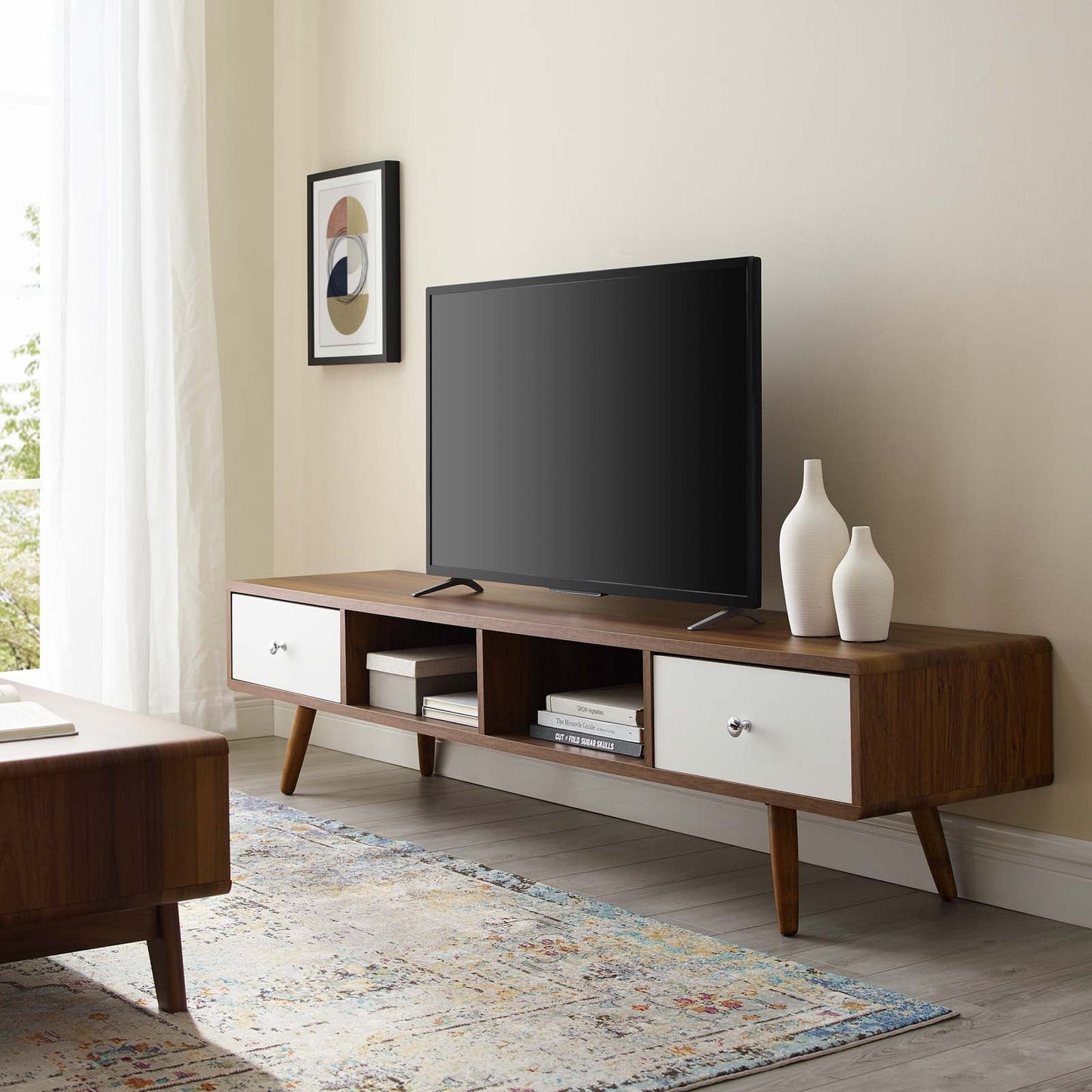 Transmit 70" Media Console Wood TV Stand by Modway