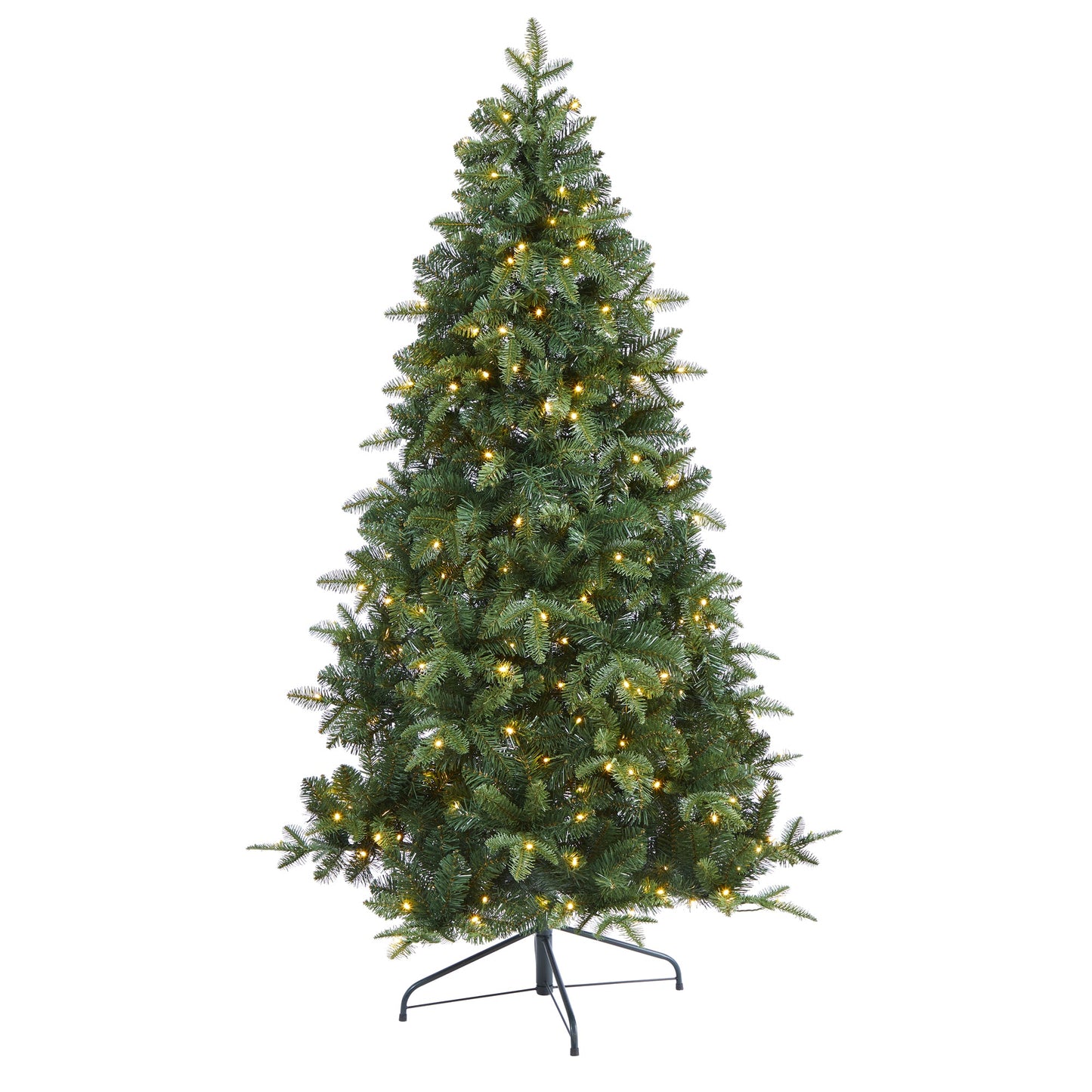 6' Grand Teton Spruce Flat Back Artificial Christmas Tree w180 Clear LED Lights