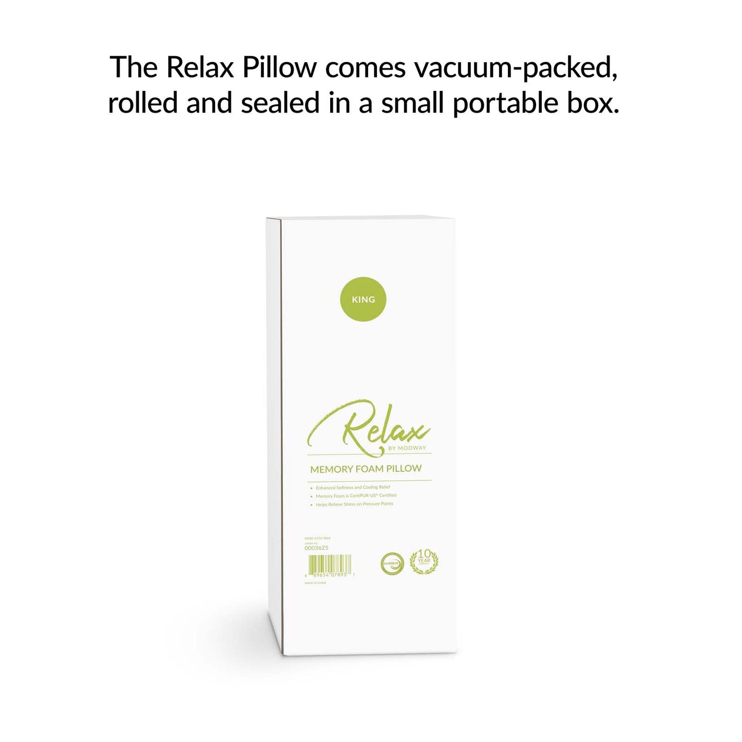Relax Size King Pillow by Modway