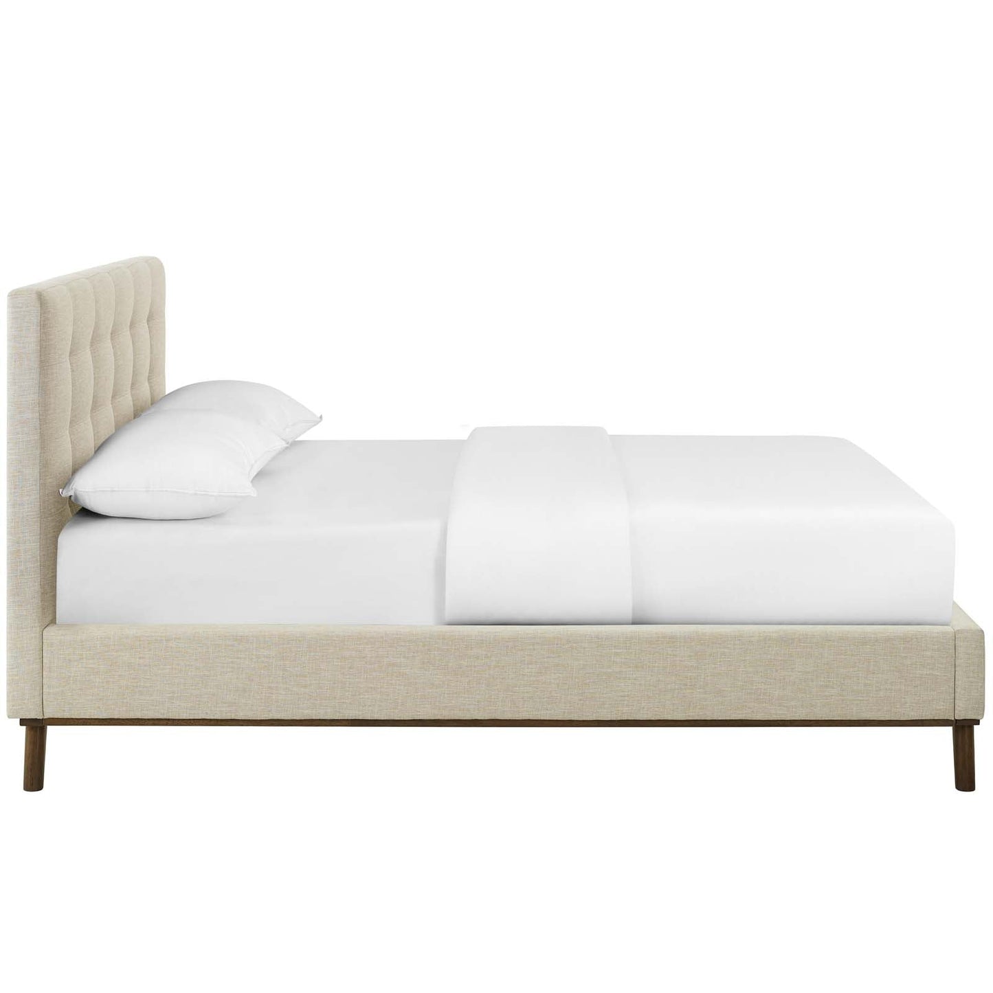 McKenzie Biscuit Tufted Upholstered Fabric Queen Platform Bed by Modway