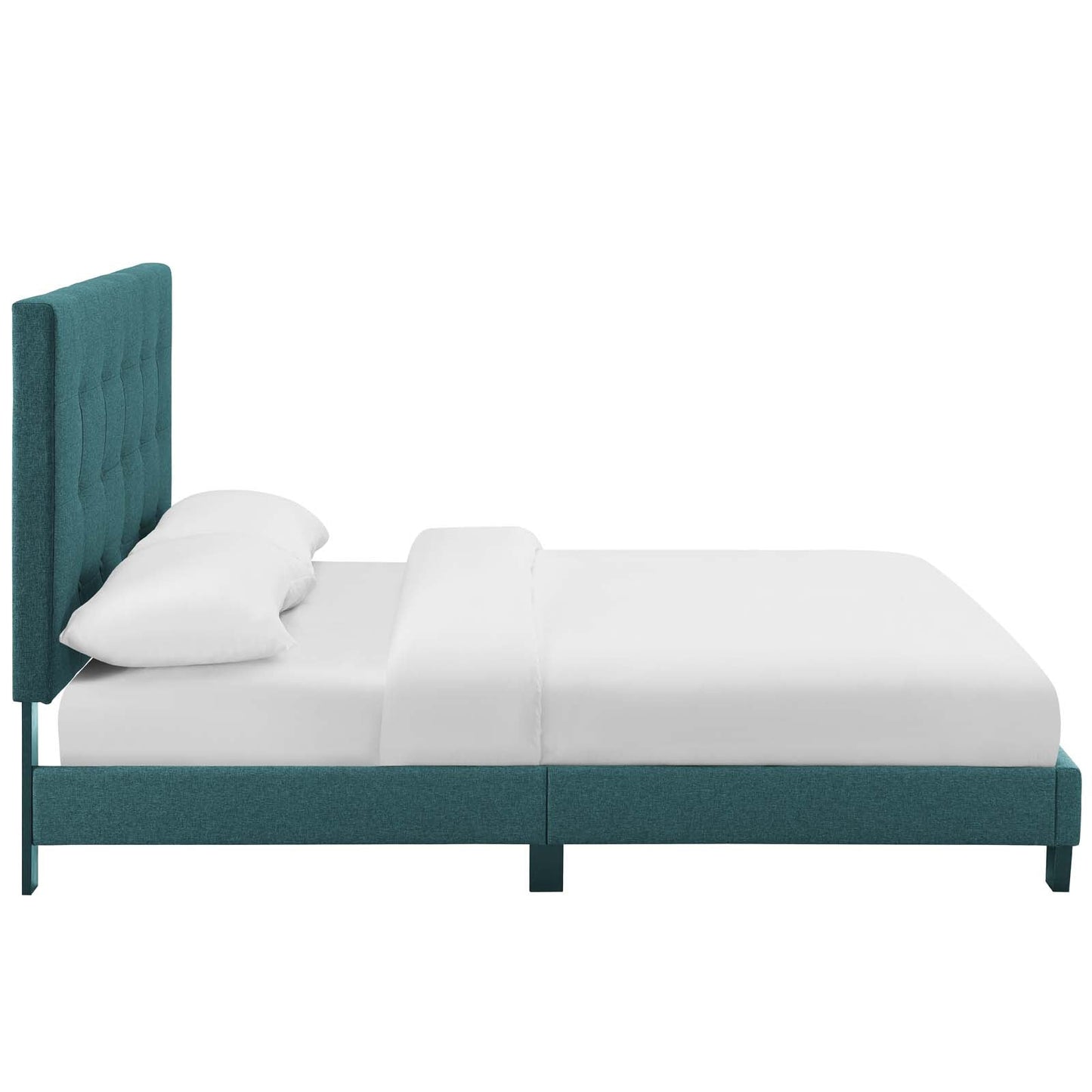 Melanie Tufted Button Upholstered Fabric Twin Platform Bed by Modway