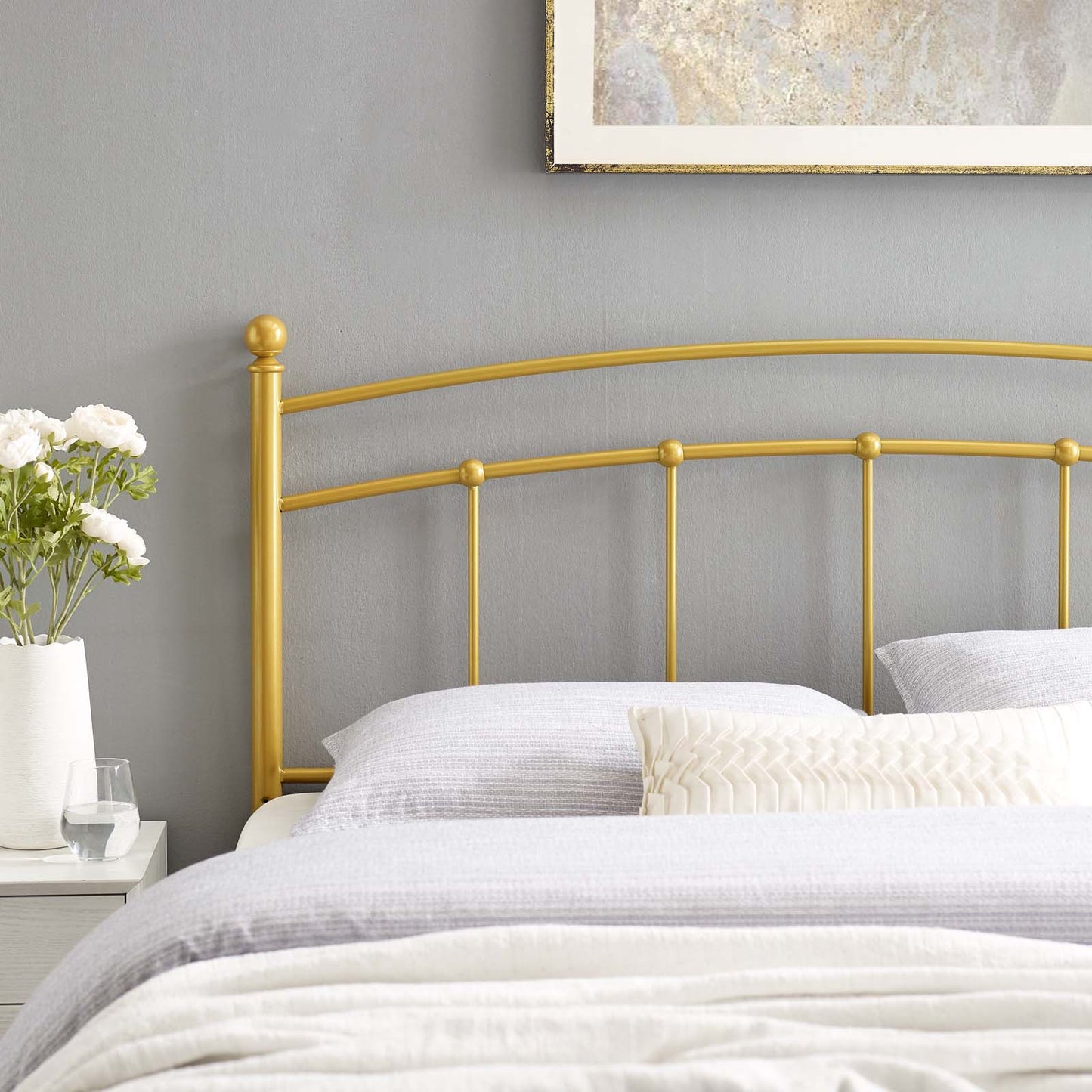 Abigail Metal Twin Headboard by Modway