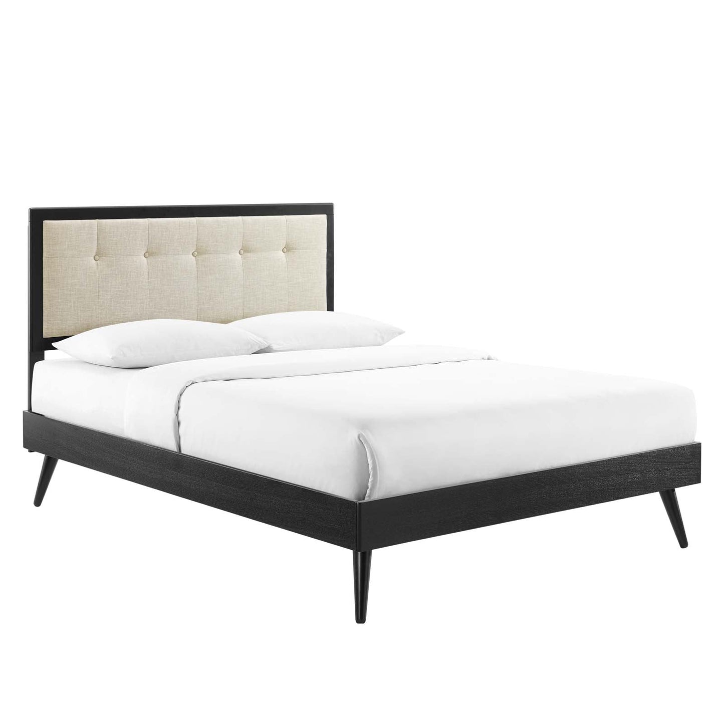 Willow Wood Queen Platform Bed With Splayed Legs by Modway