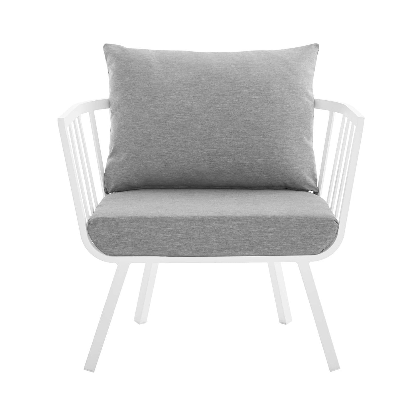 Riverside Outdoor Patio Aluminum Armchair Set of 2 by Modway