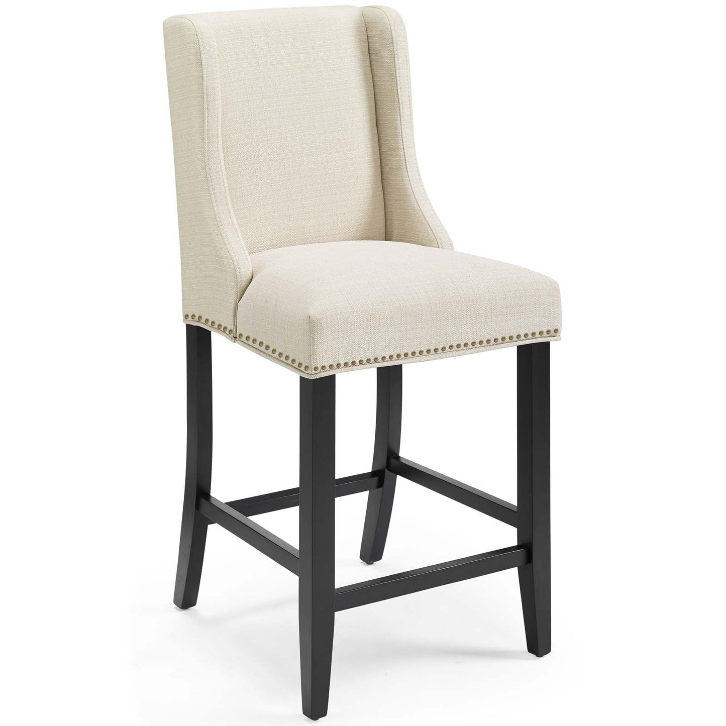 Baron Upholstered Fabric Counter Stool Set of 2 by Modway