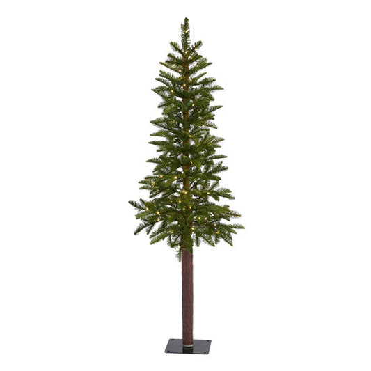 5' Alaskan Alpine Artificial Christmas Tree with 100 Clear Microdot
