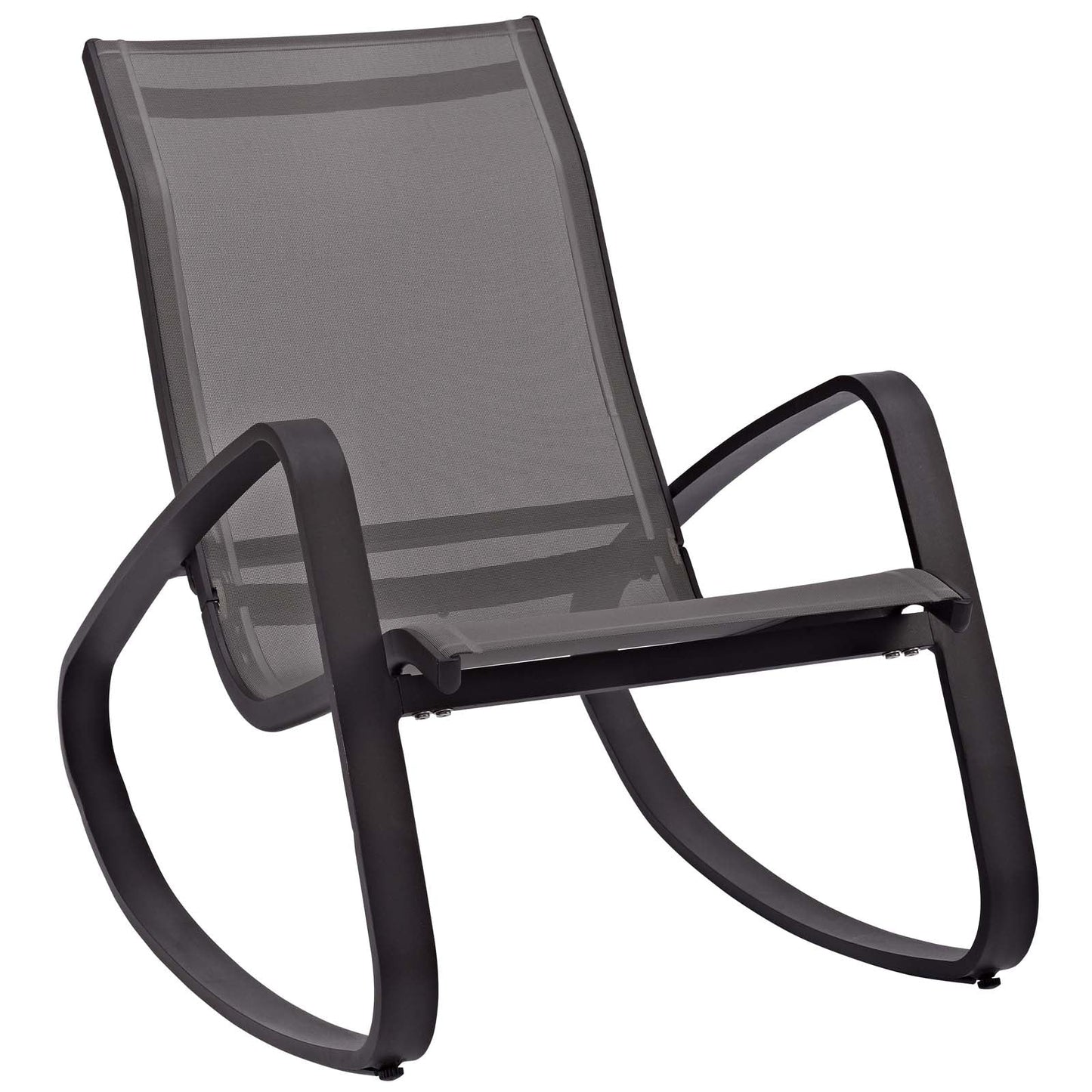 Traveler Outdoor Patio Mesh Sling Rocking Lounge Chair Set of 2 by Modway
