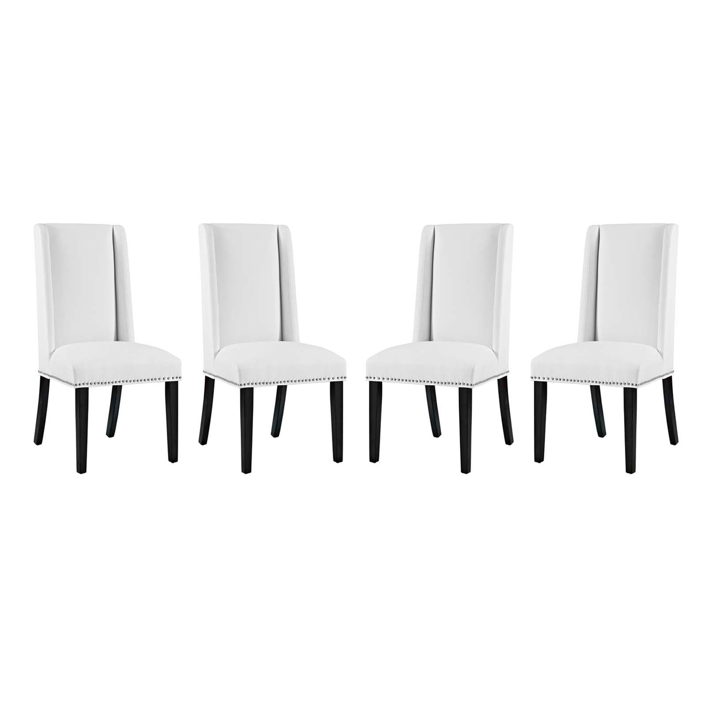 Baron Vinyl Dining Chair Set of 4 by Modway