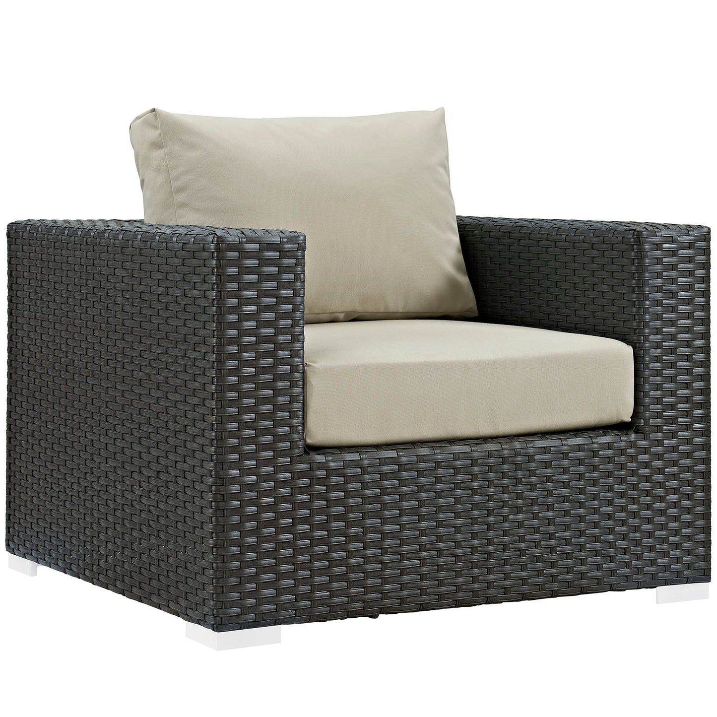 Sojourn 5 Piece Outdoor Patio Sunbrella¨ Sectional Set by Modway