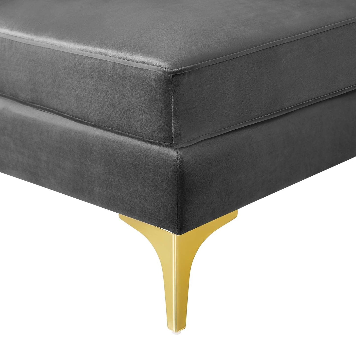 Triumph 4-Piece Channel Tufted Performance Velvet Sectional Sofa by Modway