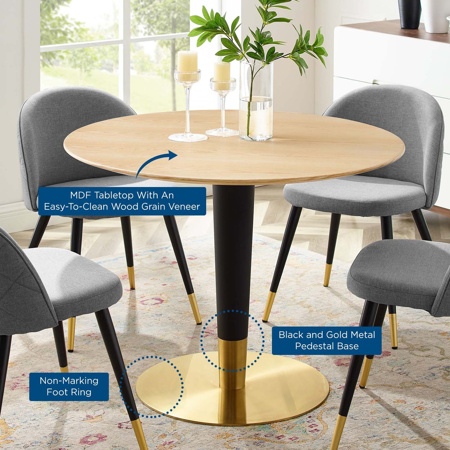 Zinque 40" Dining Table by Modway