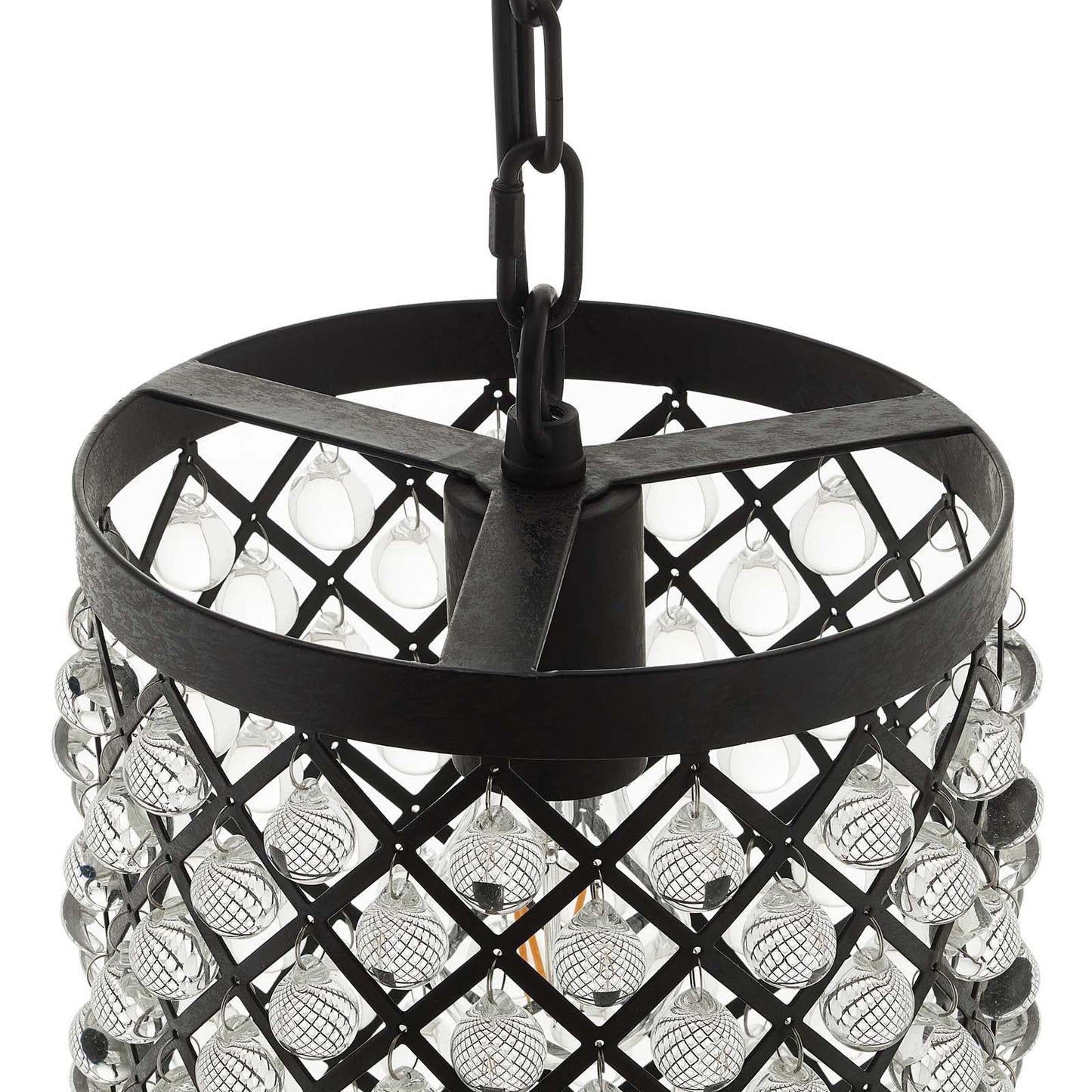 Reflect Glass and Metal Pendant Chandelier by Modway