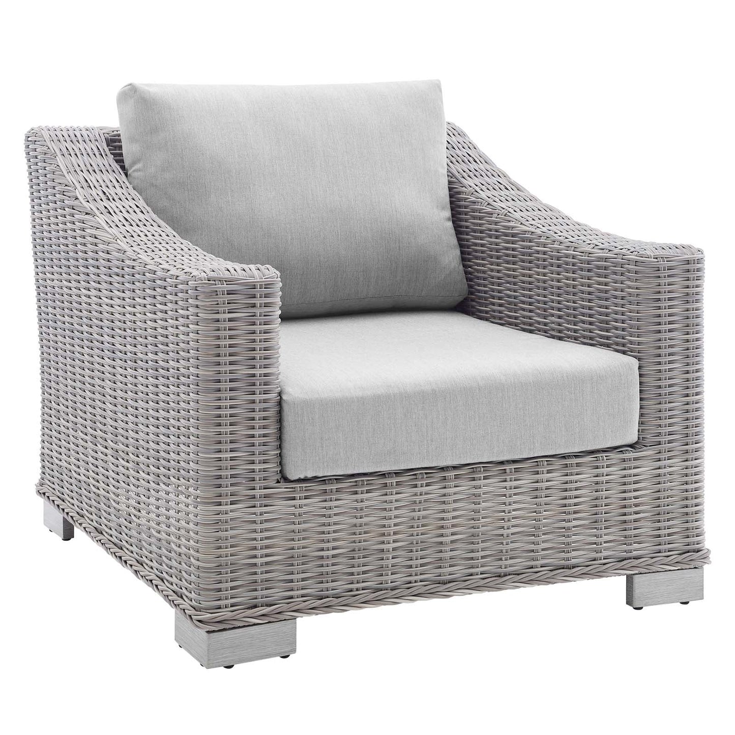 Conway 4-Piece Sunbrella¨ Outdoor Patio Wicker Rattan Furniture Set by Modway