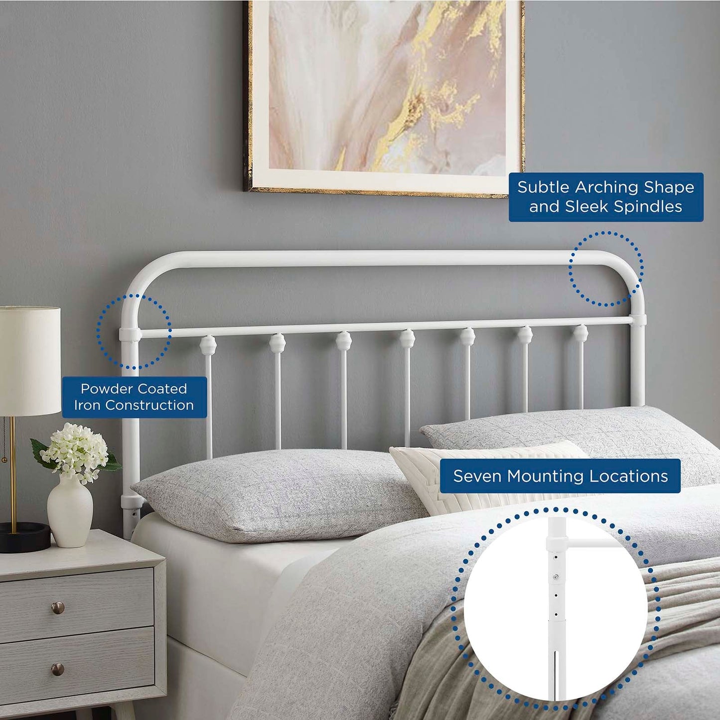 Sage Metal Full Headboard by Modway