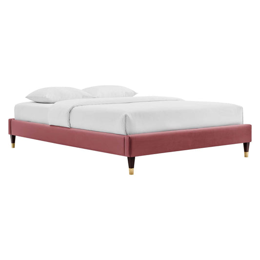 Harlow Performance Velvet King Platform Bed Frame by Modway