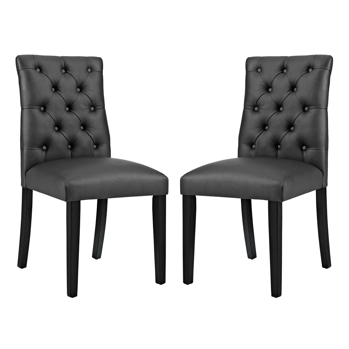 Duchess Vinyl Dining Chair Set of 2 by Modway