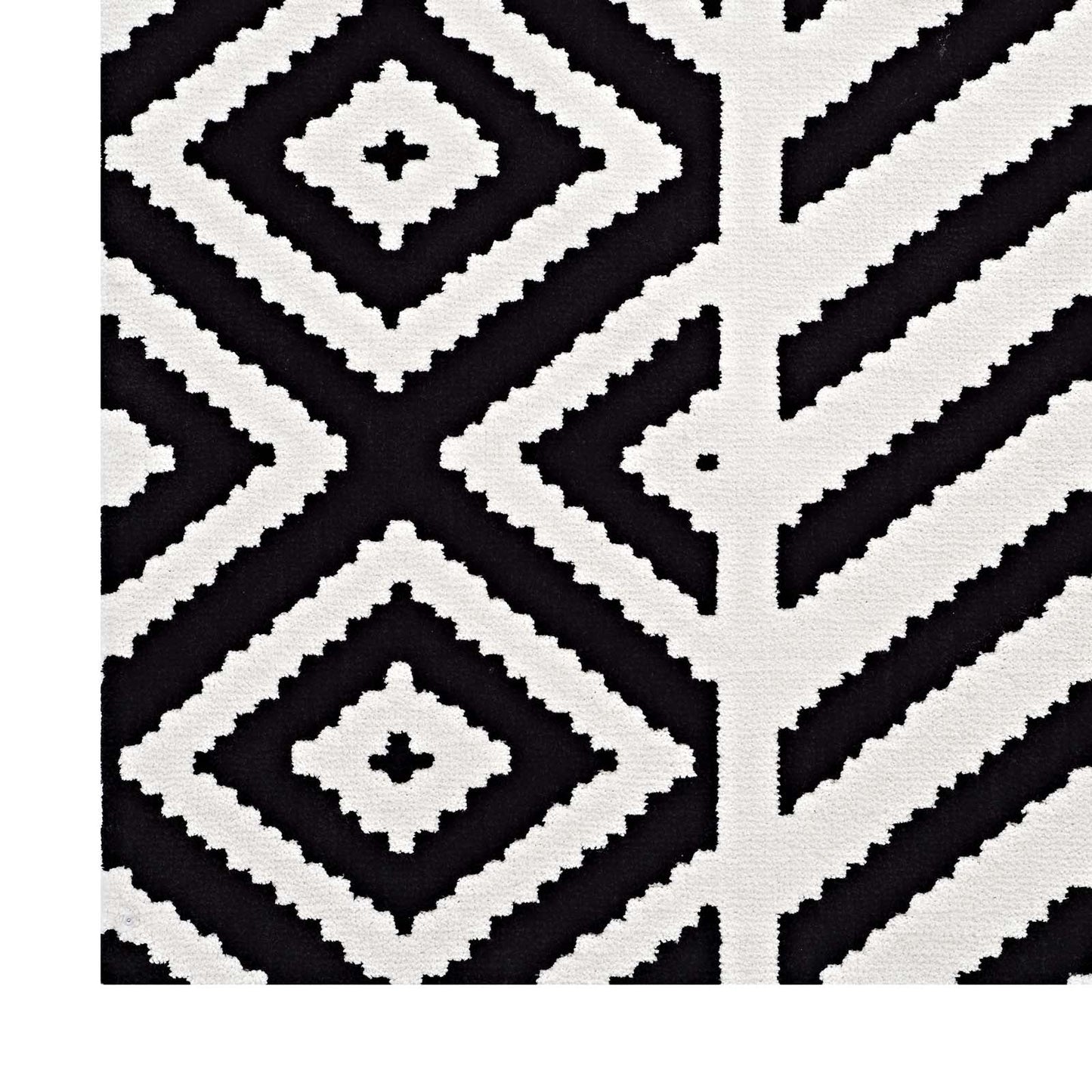 Ailani Geometric Chevron / Diamond 8x10 Area Rug by Modway