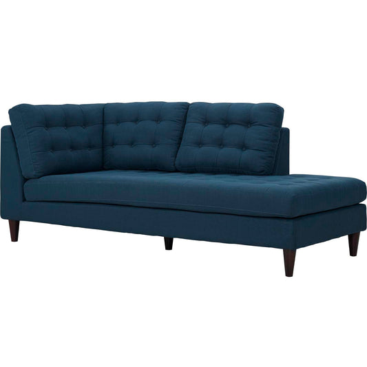 Empress Upholstered Fabric Right Facing Bumper by Modway