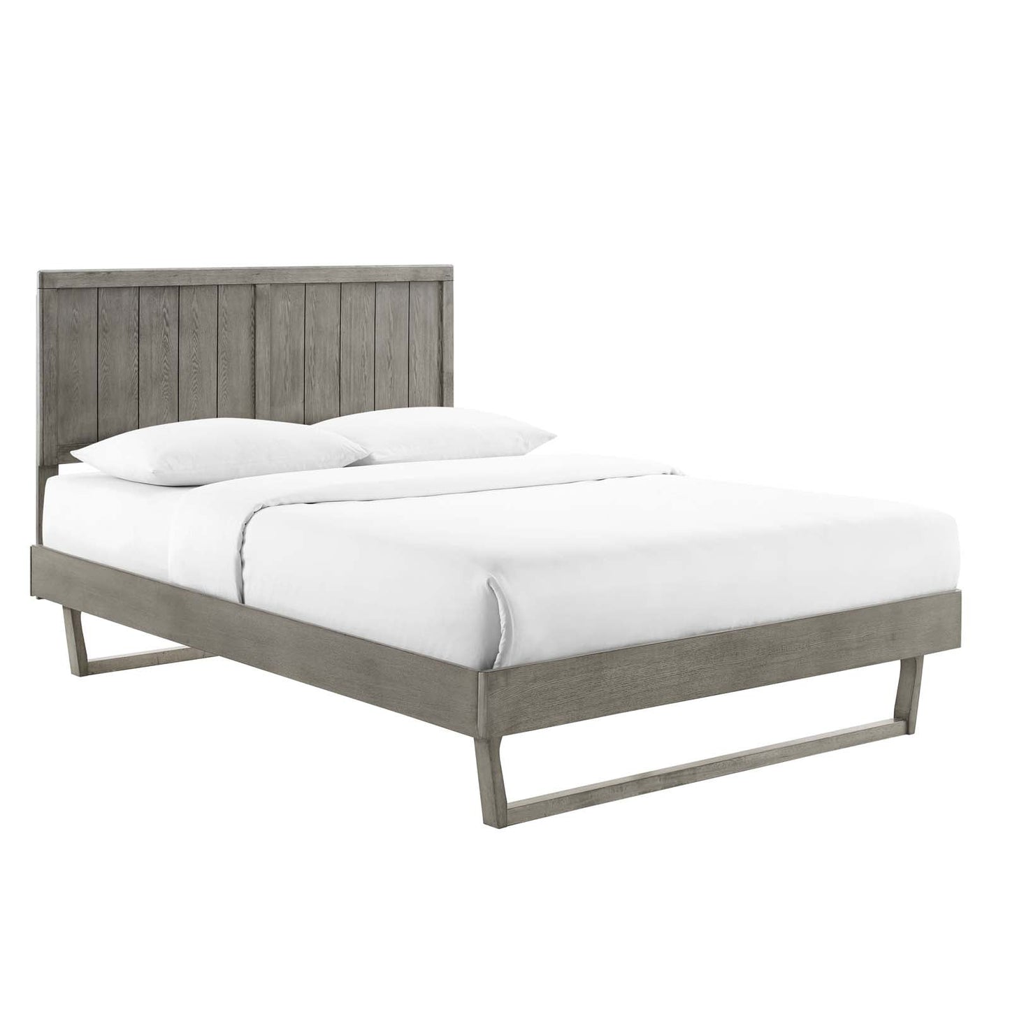 Alana Wood Queen Platform Bed With Angular Frame by Modway