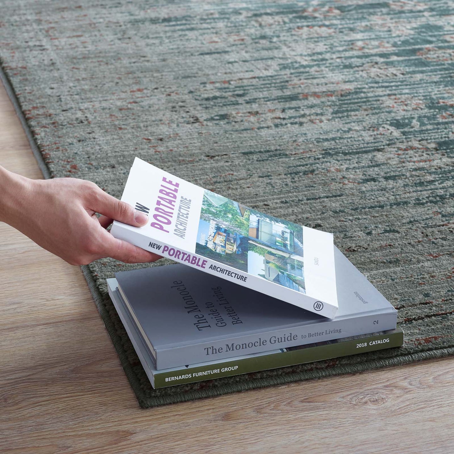 Hesper Distressed Contemporary Floral Lattice 5x8 Area Rug by Modway