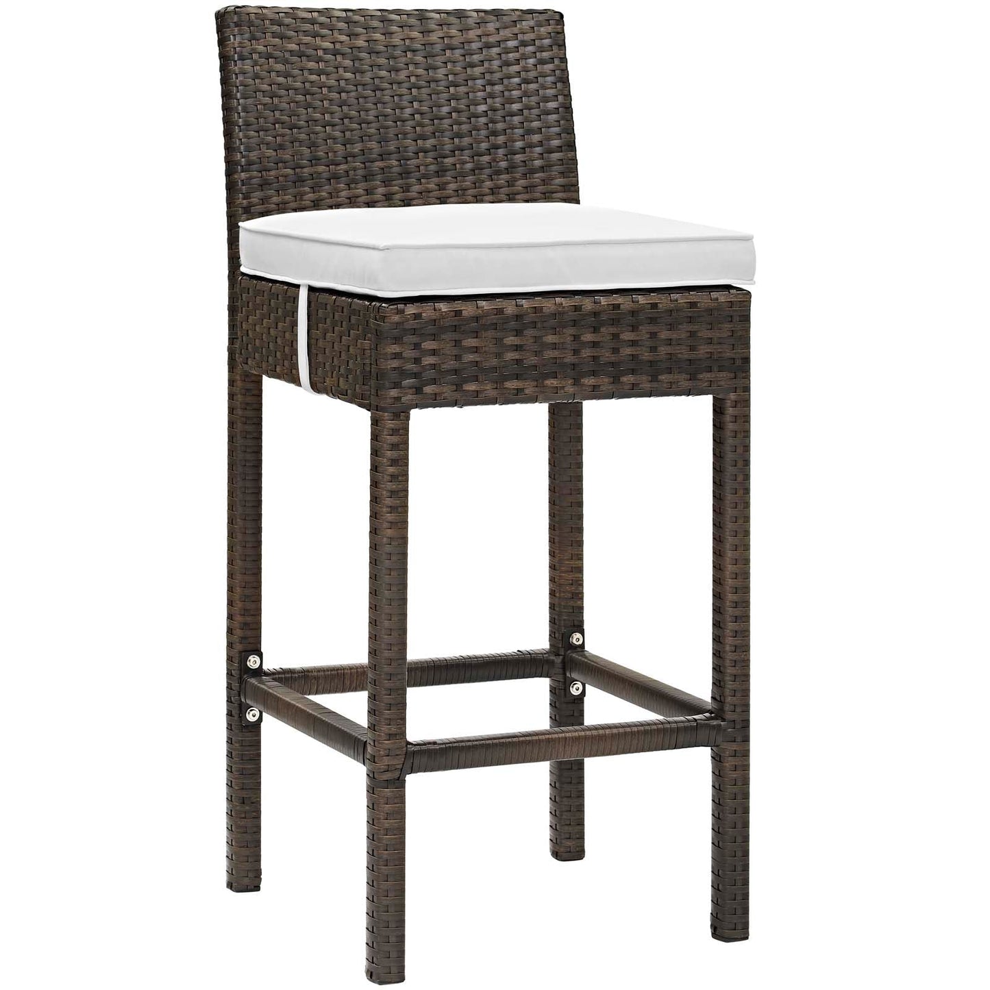Conduit Outdoor Patio Wicker Rattan Bar Stool Set of 2 by Modway