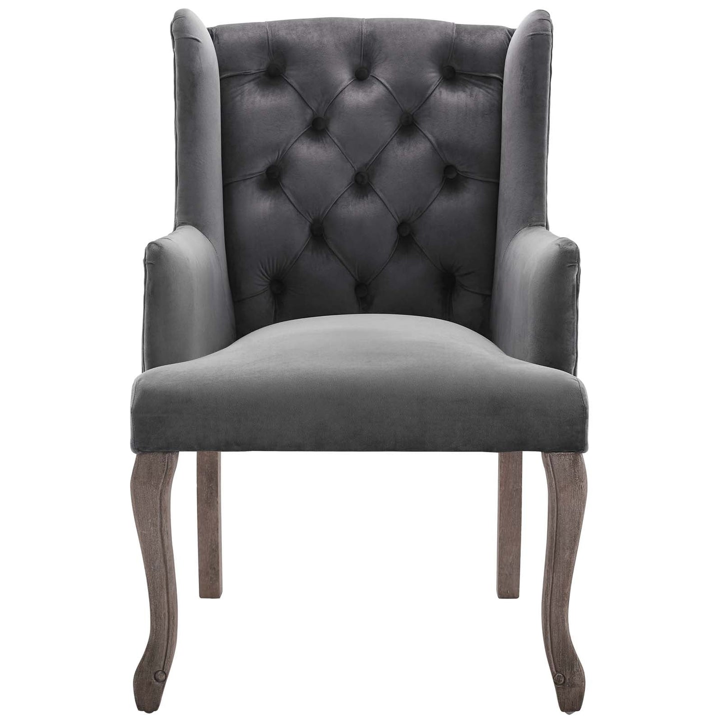 Realm Performance Velvet Armchair Set of 2 by Modway