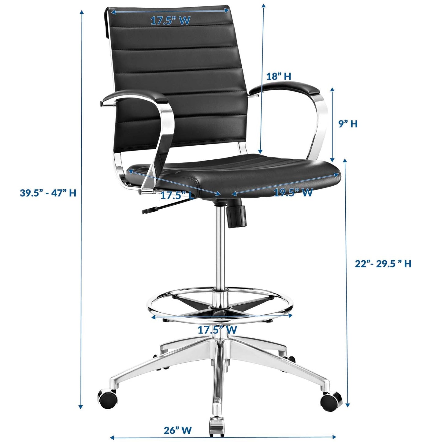 Jive Drafting Chair by Modway