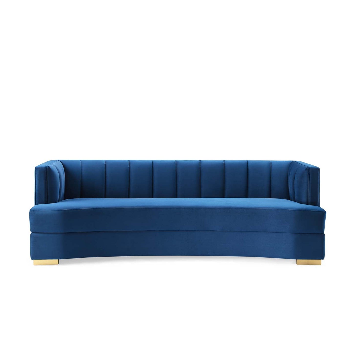 Encompass Channel Tufted Performance Velvet Curved Sofa by Modway
