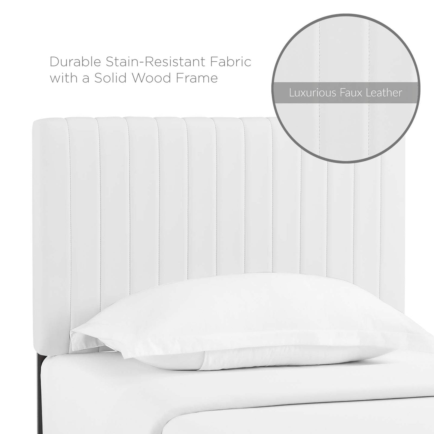 Keira Faux Leather Twin Headboard by Modway