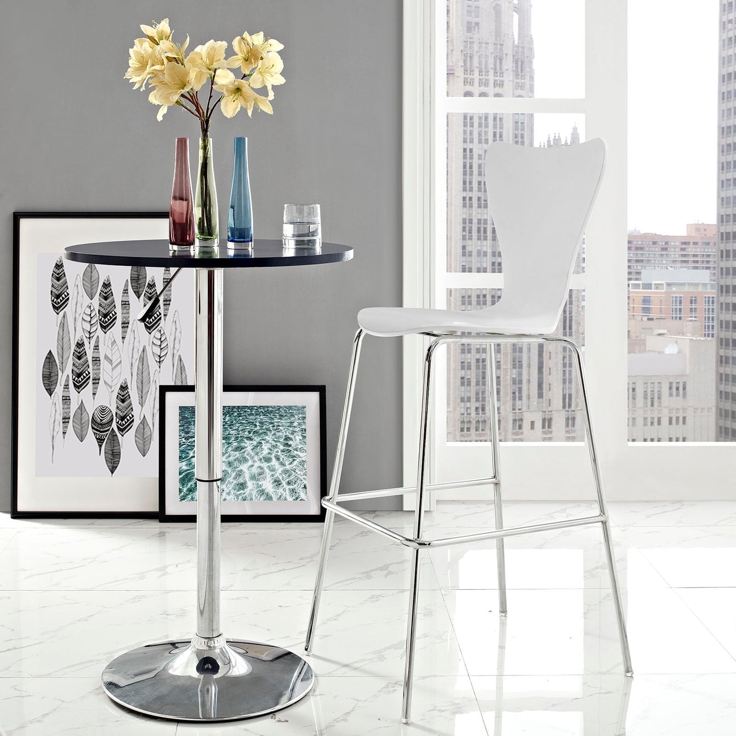 Ernie Wood Bar Stool by Modway