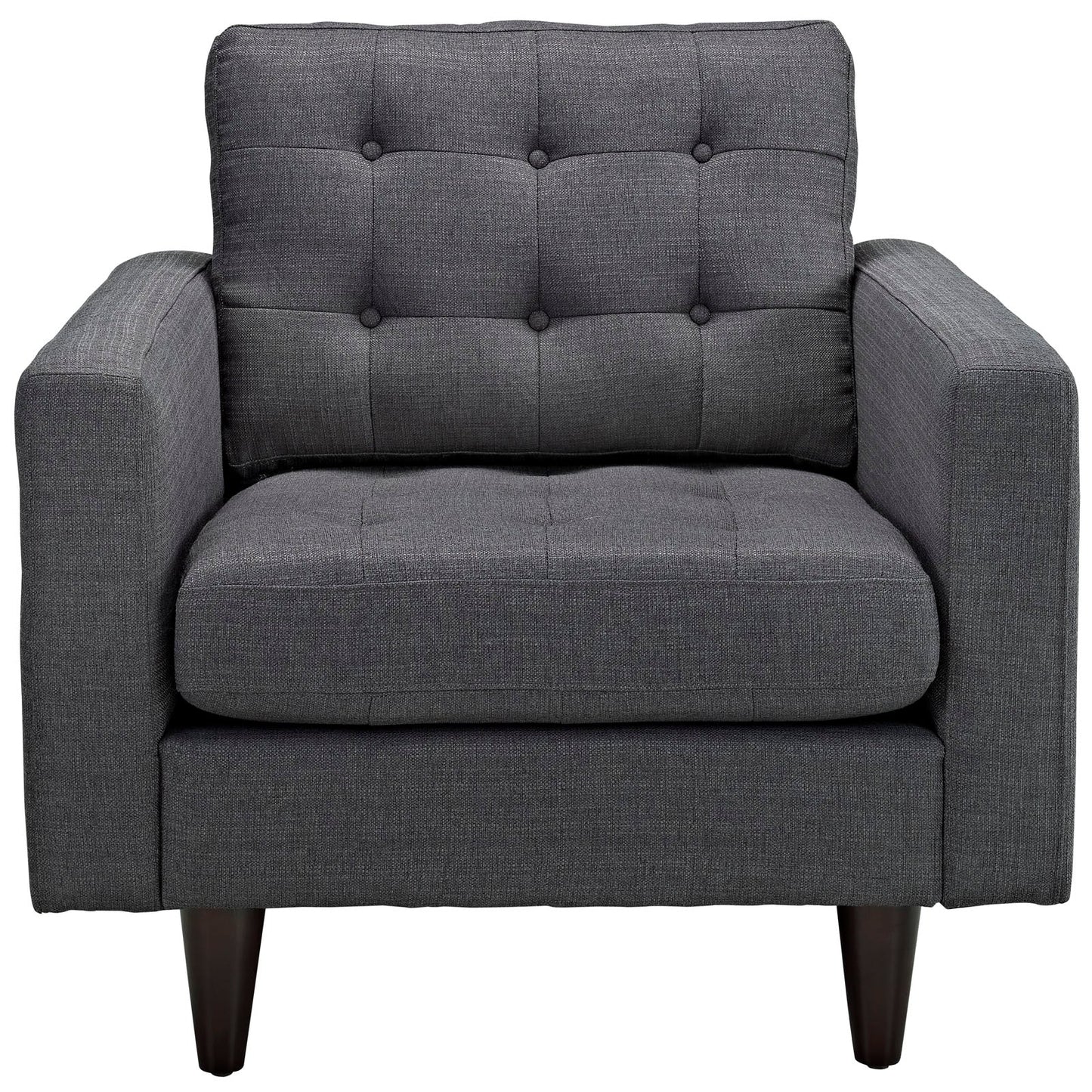 Empress Upholstered Fabric Armchair Set of 2 by Modway