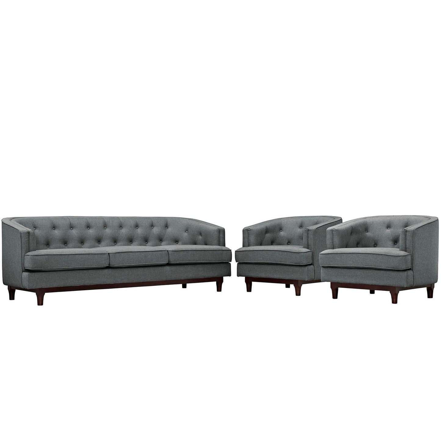 Coast Living Room Set Set of 3 by Modway