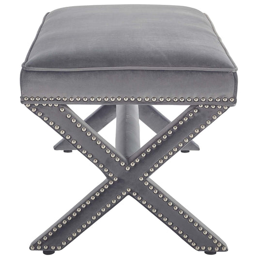 Rivet Performance Velvet Bench by Modway