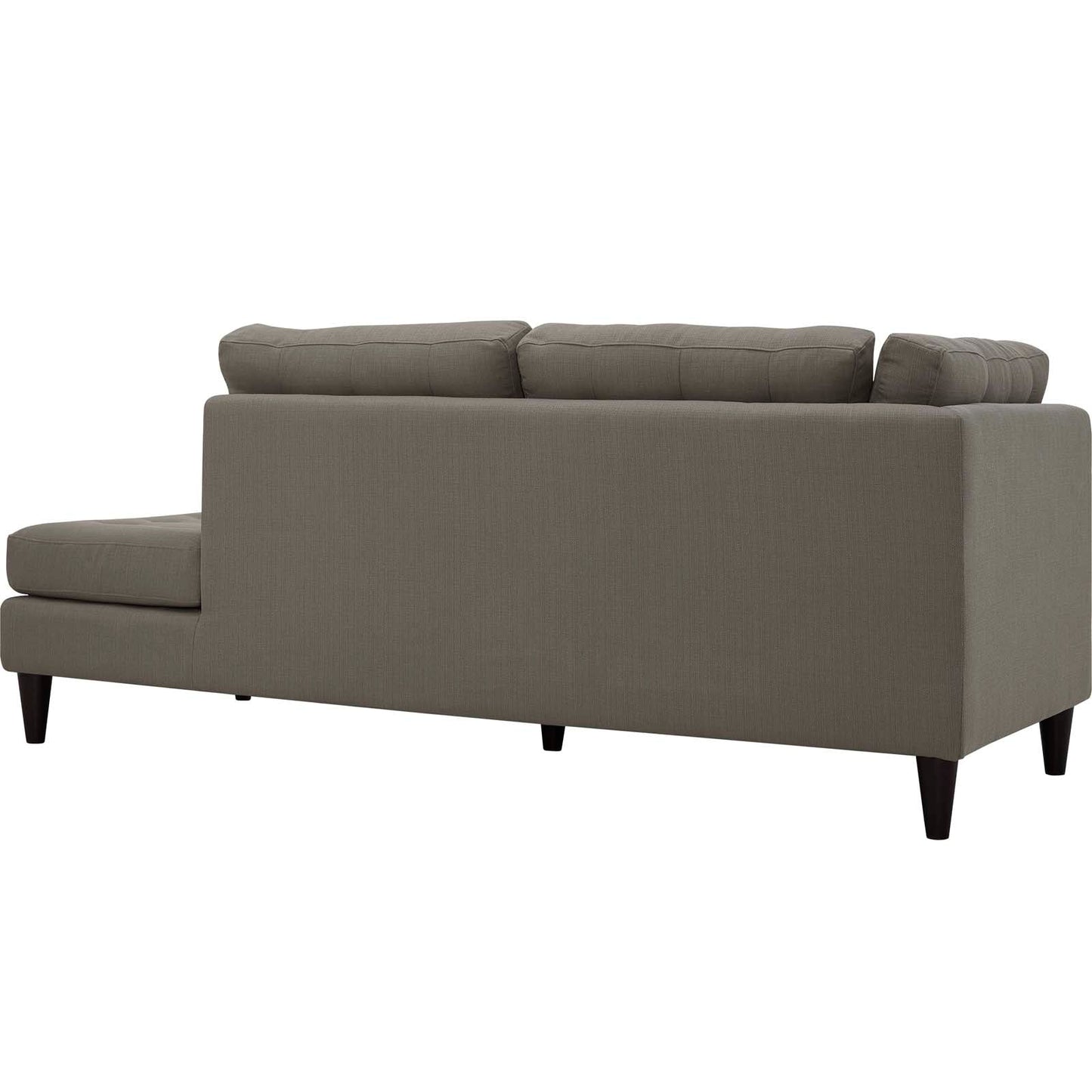 Empress Upholstered Fabric Right Facing Bumper by Modway