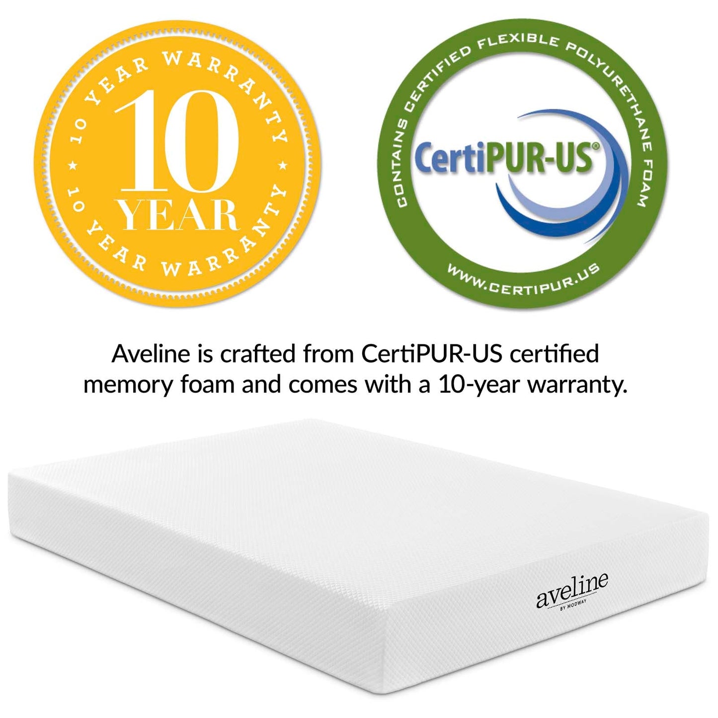 Aveline 10" King Mattress by Modway